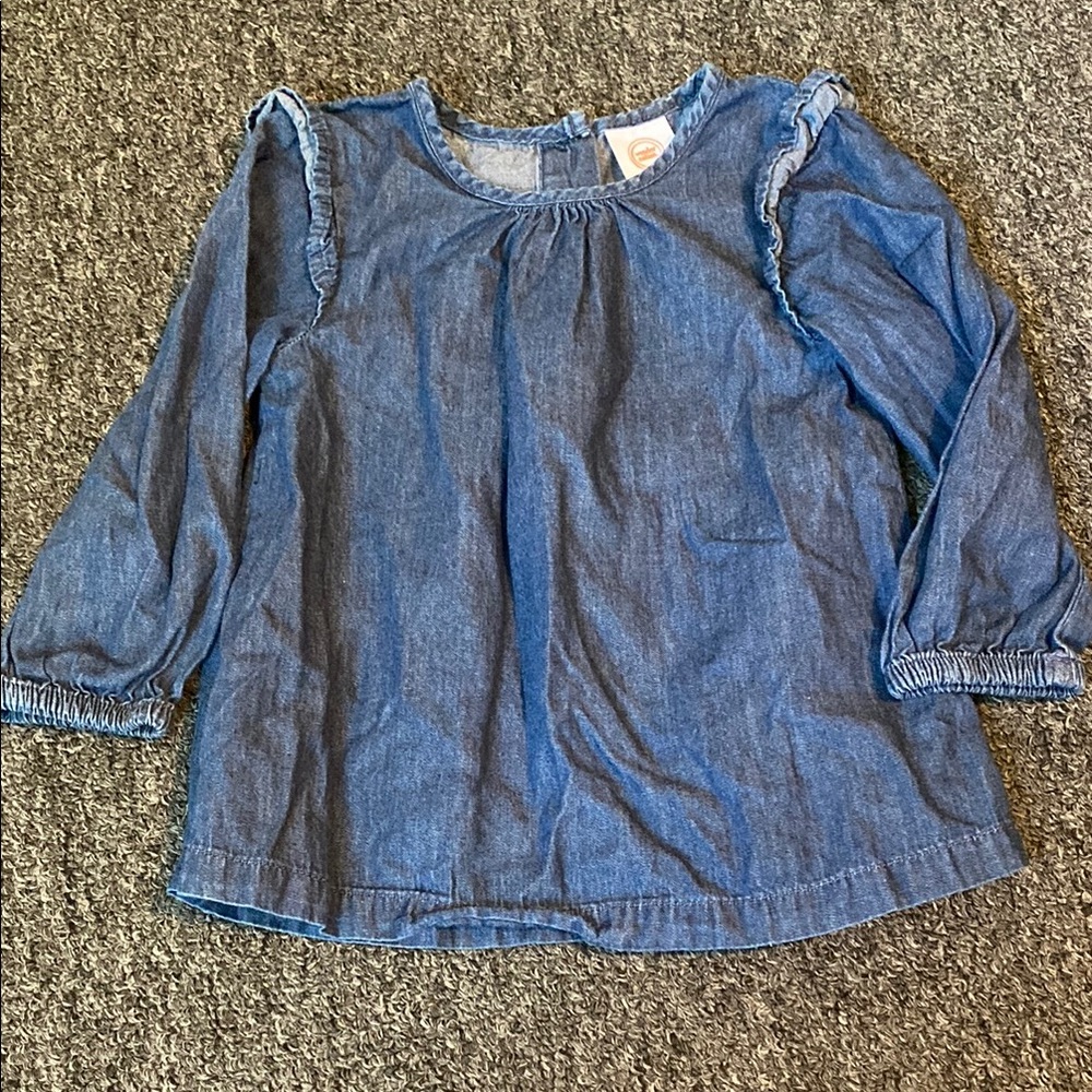Wonder Nation Denim Kids Blouse